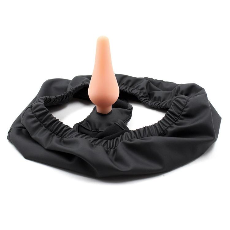 Sexy Female Panties Briefs with Silicone Strap On Anal Plug Latex Lingerie Underwear with Butt Intruder BDSM Gear New Design Fetish Sex Toy for Women